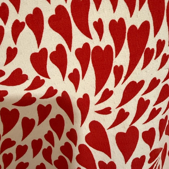 IBKUL Red and White Heart Pattern Top - Picture 3 of 5